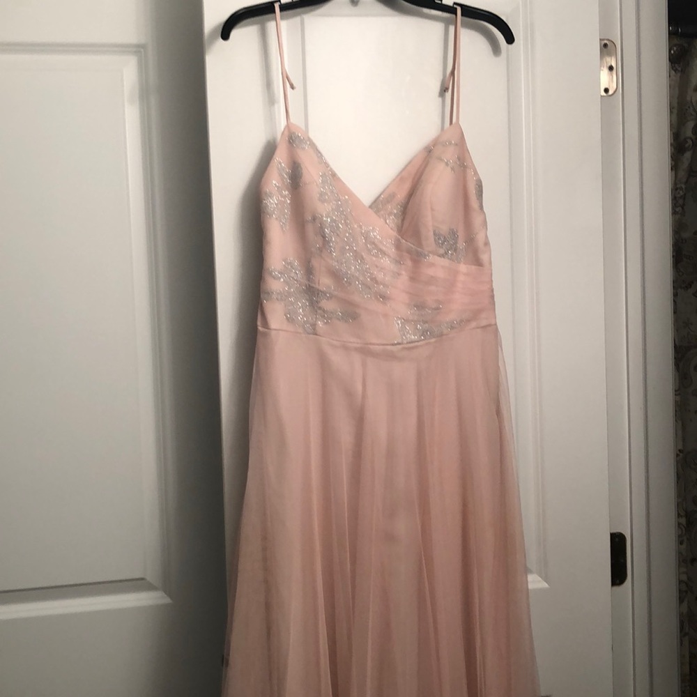 Hayley Paige Blush Bridesmaid Dress - Sz 12